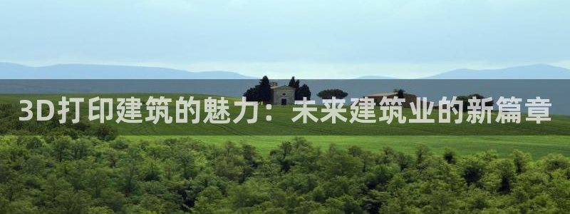 优盈娱乐顺122222：3D打印建筑的魅力：未来建筑业的新篇章